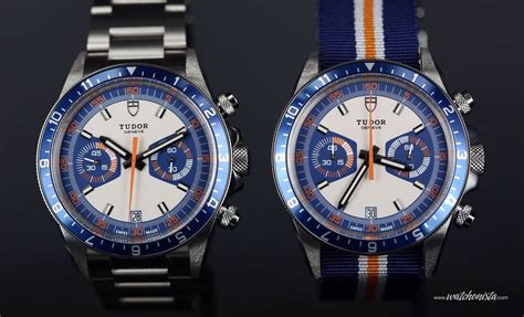 tudor blue chrono
